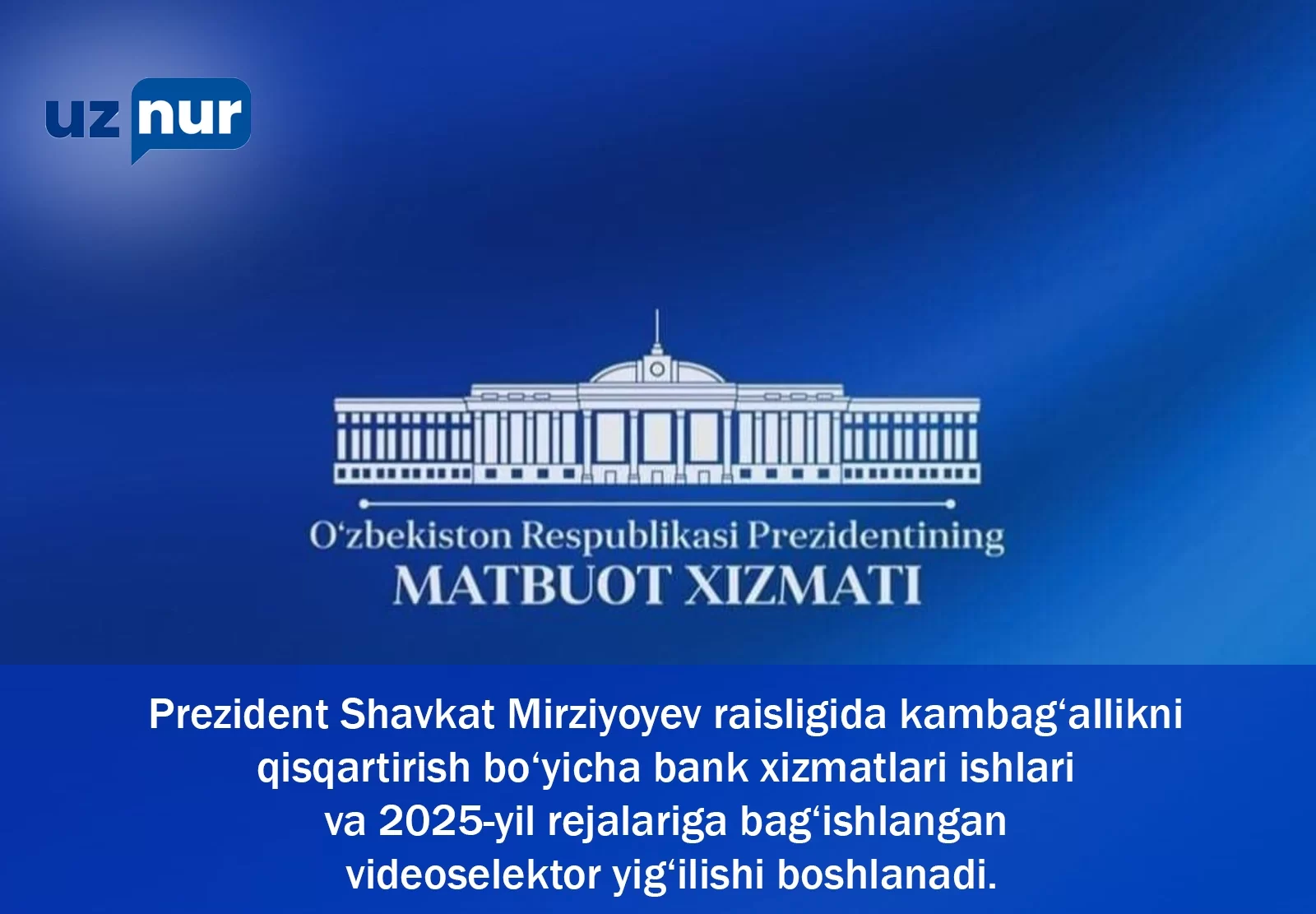 Prezident Shavkat Mirziyoyev bugun videoselektor yig`ilishi o`tkazadi