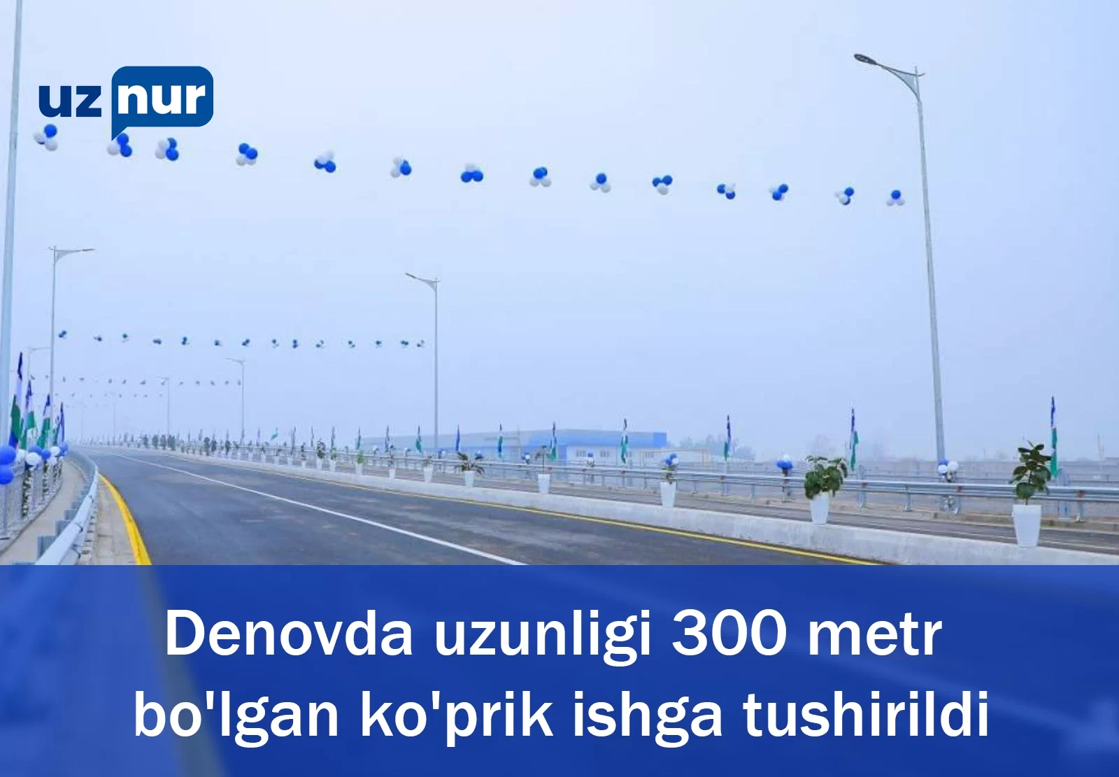 Denovda uzunligi 300 metr bo'lgan ko'prik ishga tushirildi