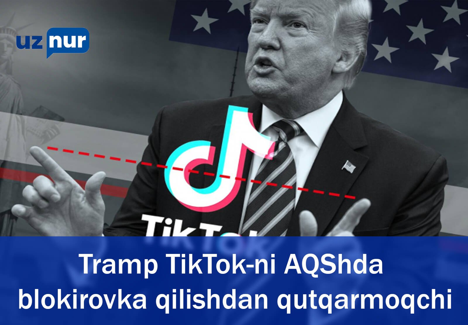 Tramp TikTok-ni AQShda blokirovka qilishdan qutqarmoqchi