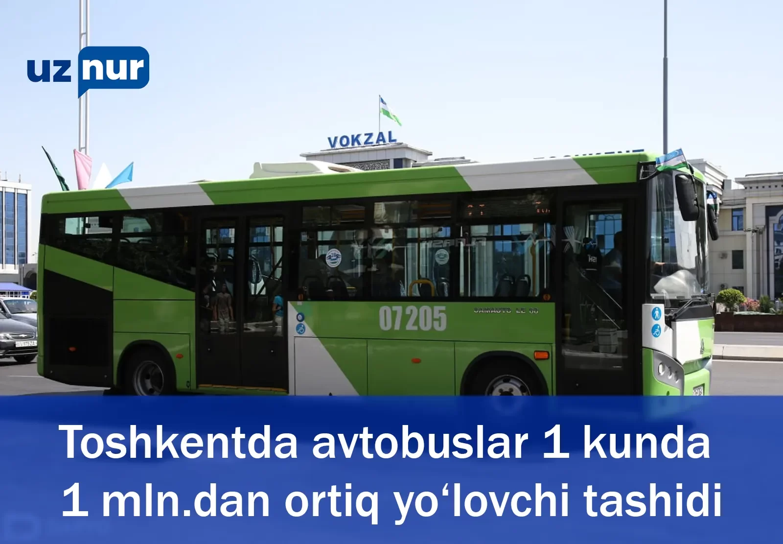 Toshkentda avtobuslar 1 kunda 1 mln.dan ortiq yo‘lovchi tashidi