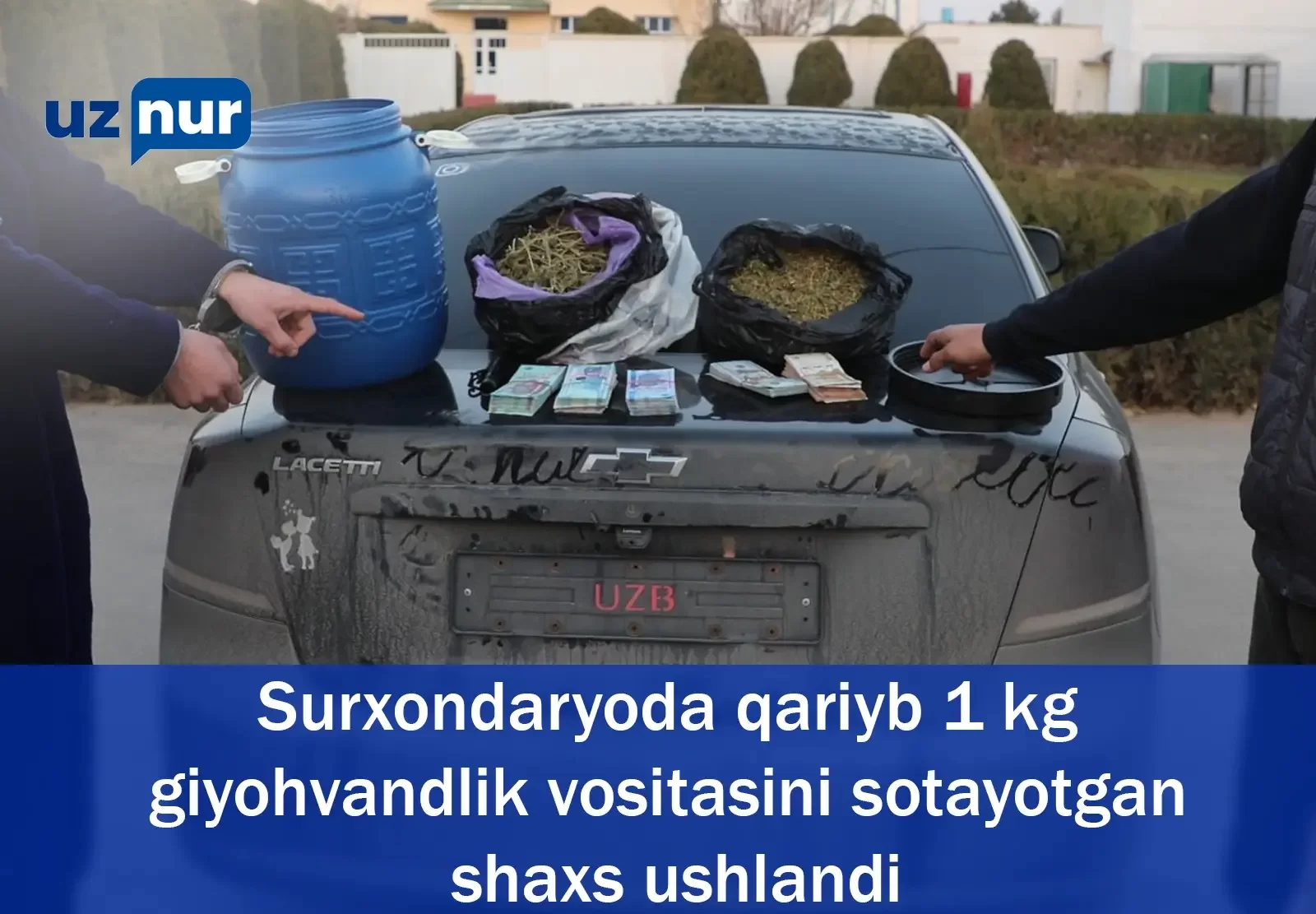 Surxondaryoda qariyb 1 kg giyohvandlik vositasini sotayotgan shaxs ushlandi