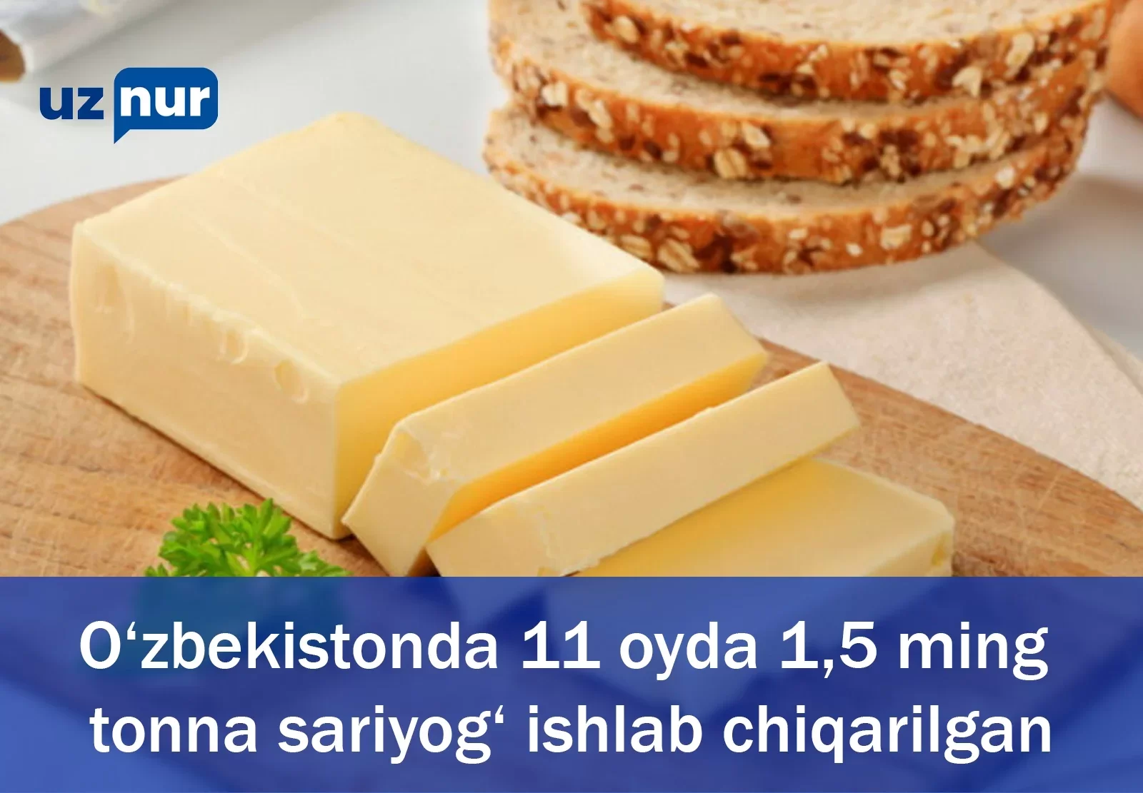 O‘zbekistonda 11 oyda 1,5 ming tonna sariyog‘ ishlab chiqarilgan