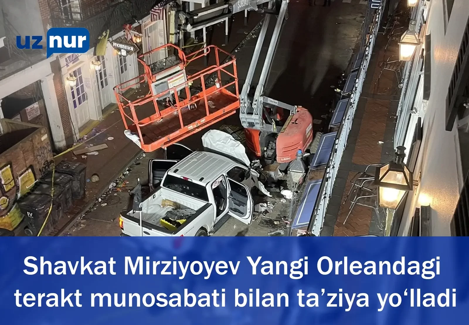 Shavkat Mirziyoyev Yangi Orleandagi terakt munosabati bilan ta’ziya yo‘lladi