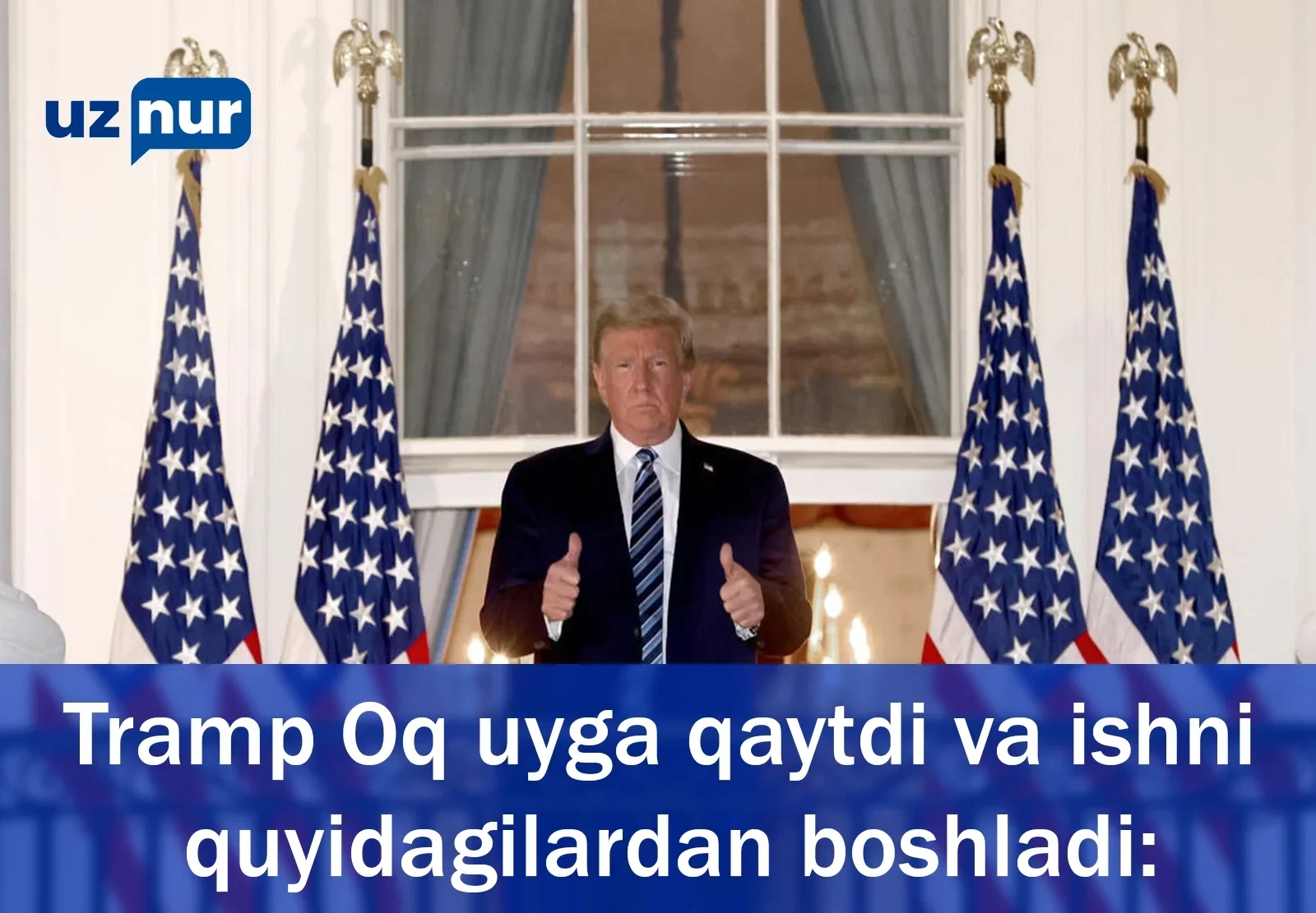 Tramp Oq uyga qaytdi va ishni quyidagilardan boshladi: