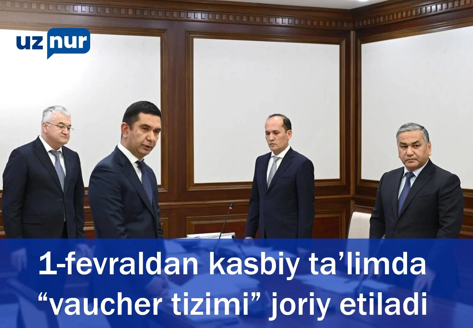 1-fevraldan kasbiy ta’limda “vaucher tizimi” joriy etiladi