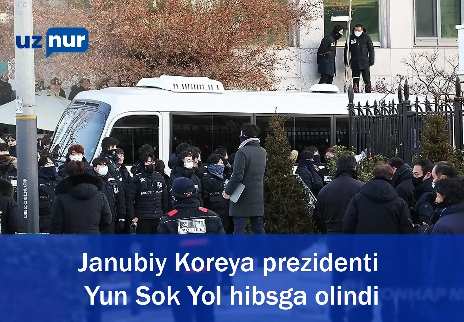 Janubiy Koreya prezidenti Yun Sok Yol hibsga olindi