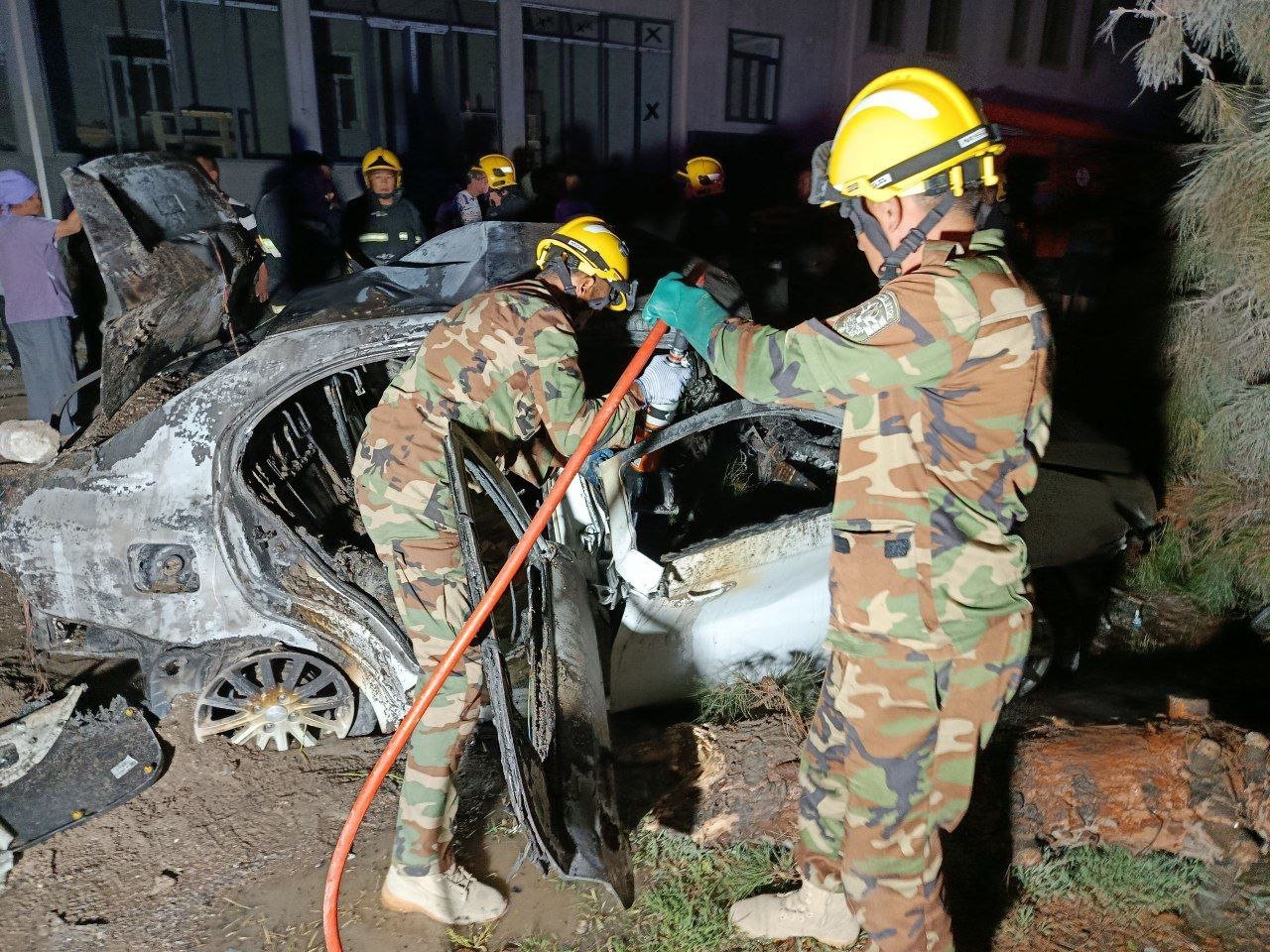 Namanganda 19 yoshli haydovchi YTH oqibatida avtomobili bilan birga yonib ketdi