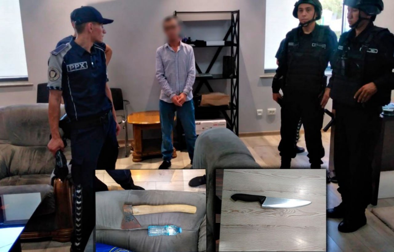 Toshkentda qorovul direktorni bolta bilan qo‘rqitib, ish haqini oshirishni talab qildi