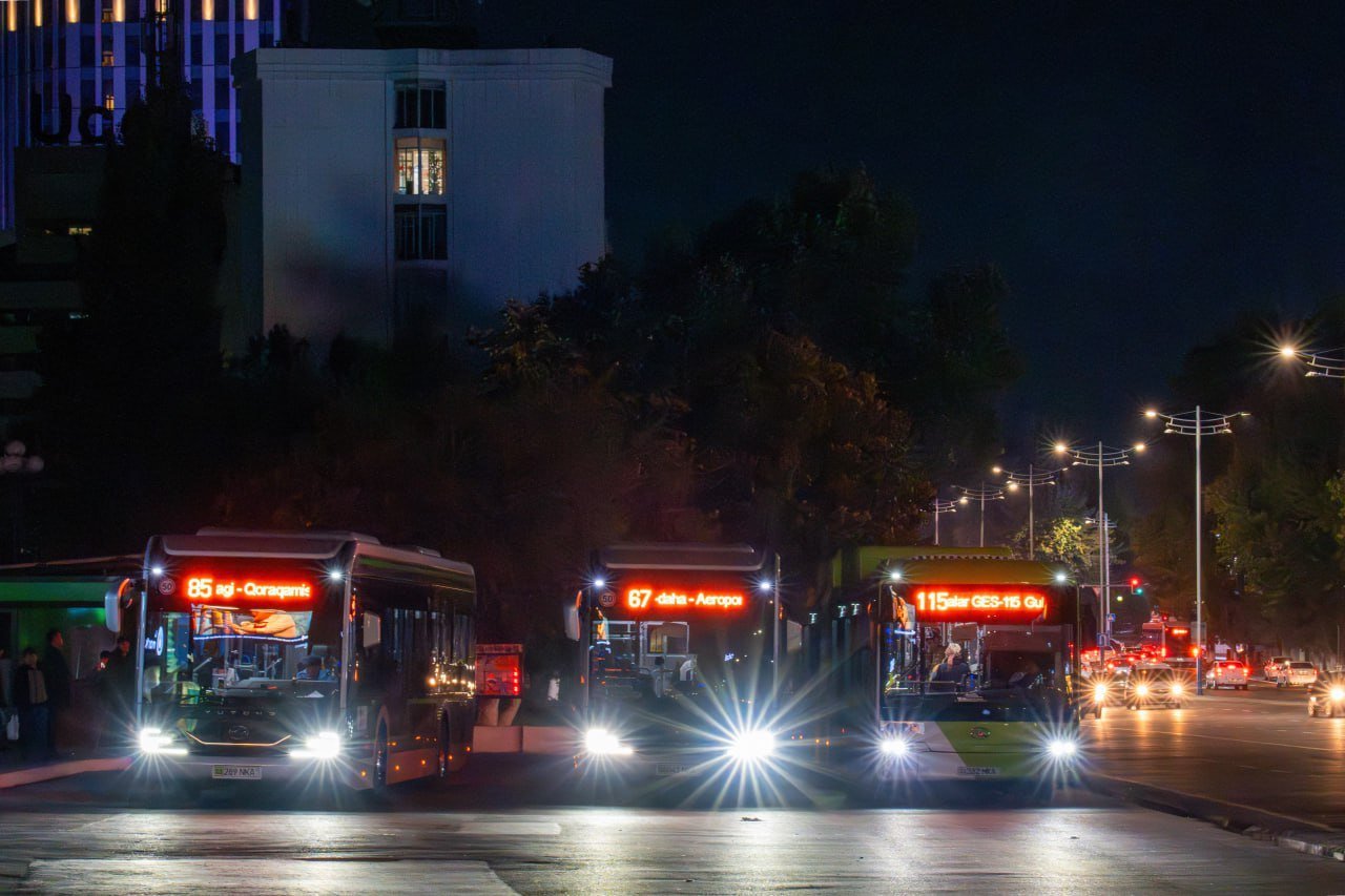 Toshkentda tungi avtobuslar ishga tushadi