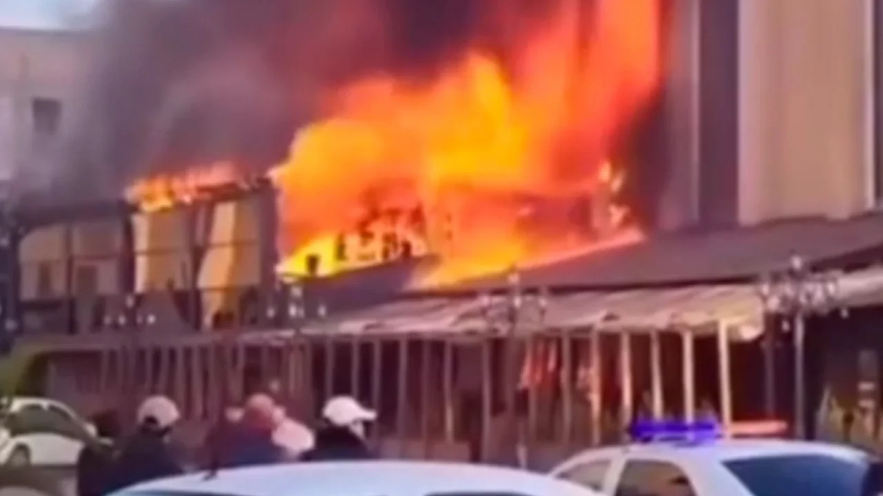 Qarshidagi kafeda tongda yong‘in kelib chiqdi