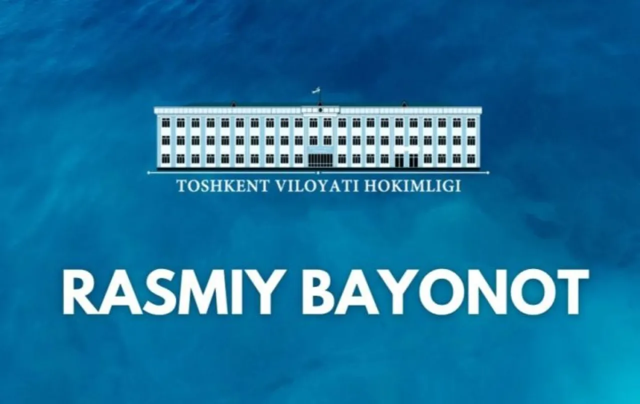 Toshkent viloyati hokimi bo'yicha ayblovlar rad etildi