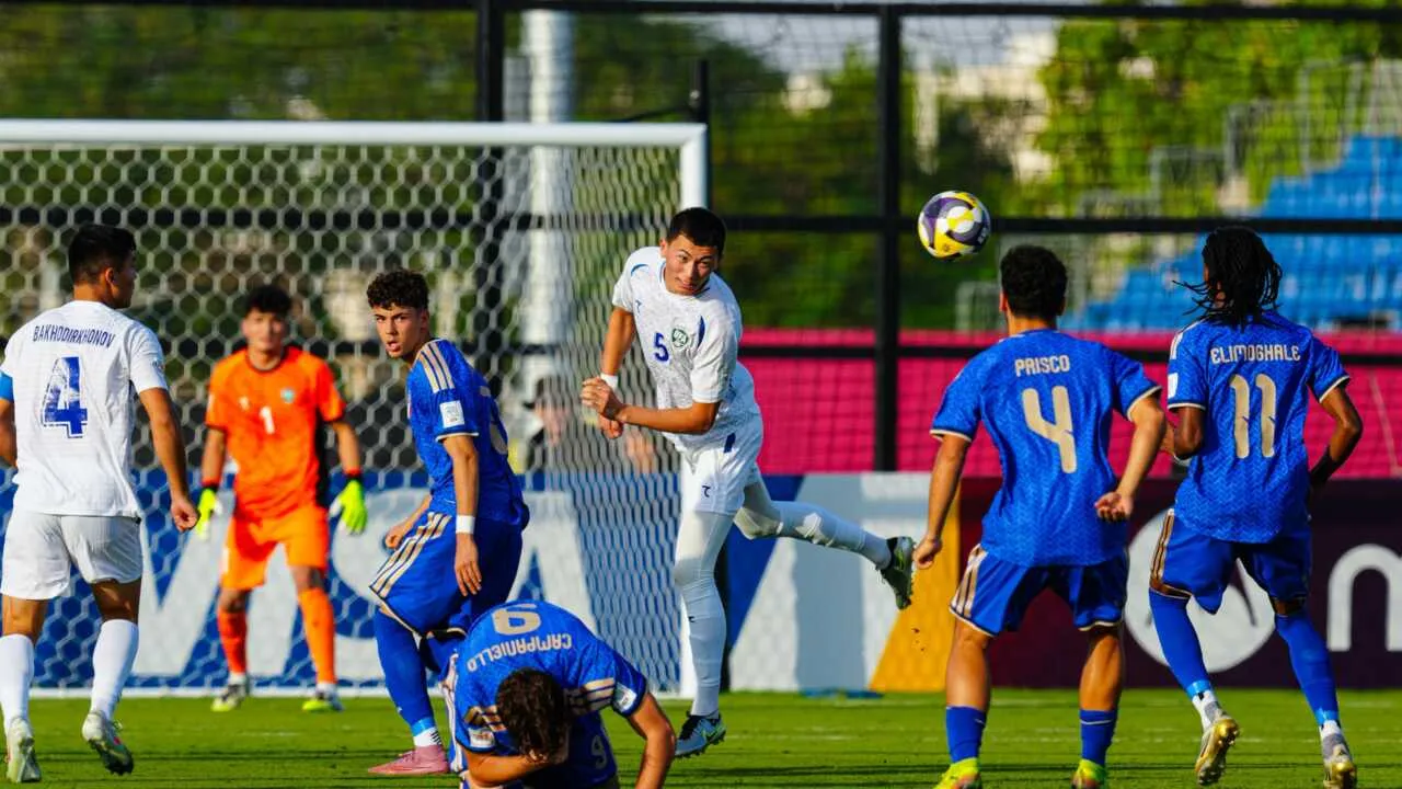 Italiya O'zbekistonni mag'lub etdi (U-17 JCH 1/8 final)