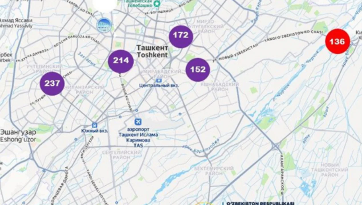 Toshkent havosida zararli zarrachalar keskin ko‘paydi