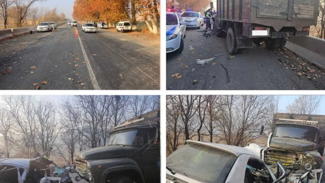 Jizzaxda Matiz yuk mashinasi bilan to'qnashdi