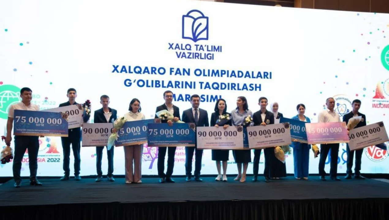 Fan olimpiadalari g‘oliblariga 1 milliard so‘mdan ortiq mukofot puli beriladi