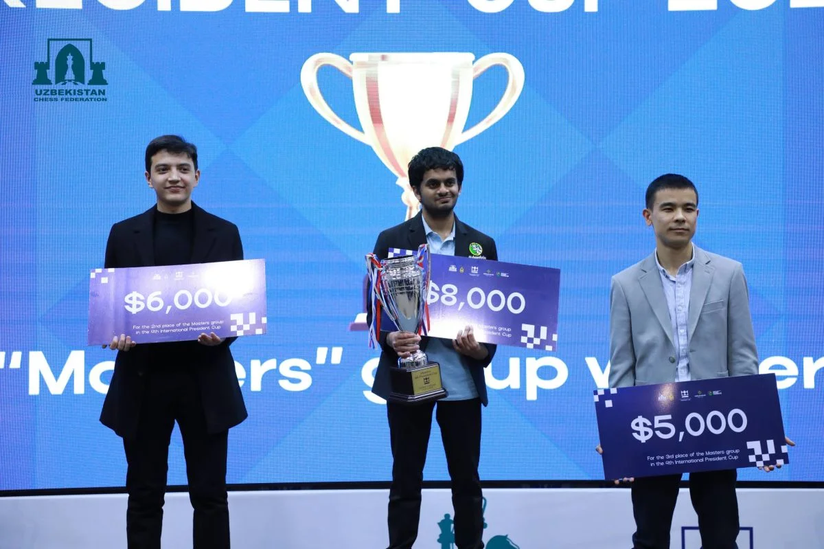 O‘zbekiston shaxmatchilari Prezident sovrini uchun musobaqada muvaffaqiyat qozonishdi