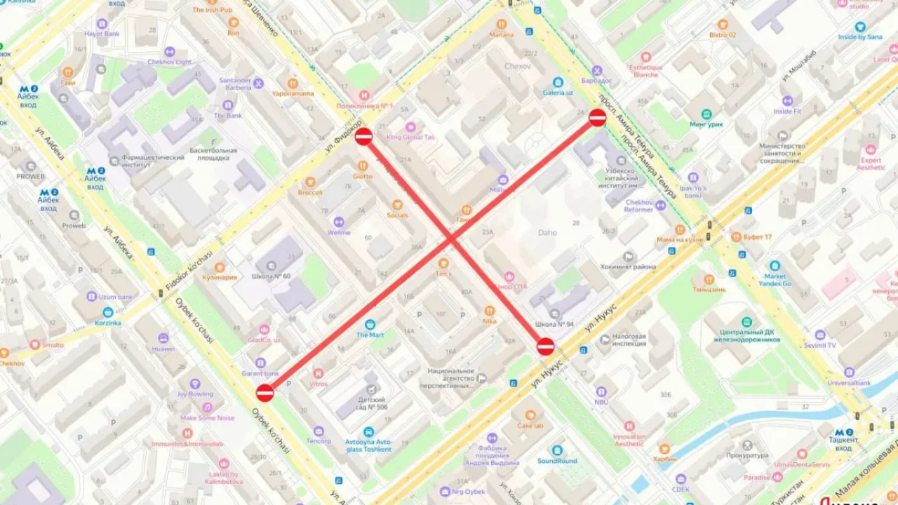 Yangi yil tadbirlari oldidan Toshkentda harakat tartibi o‘zgaradi: haydovchilar diqqatiga!