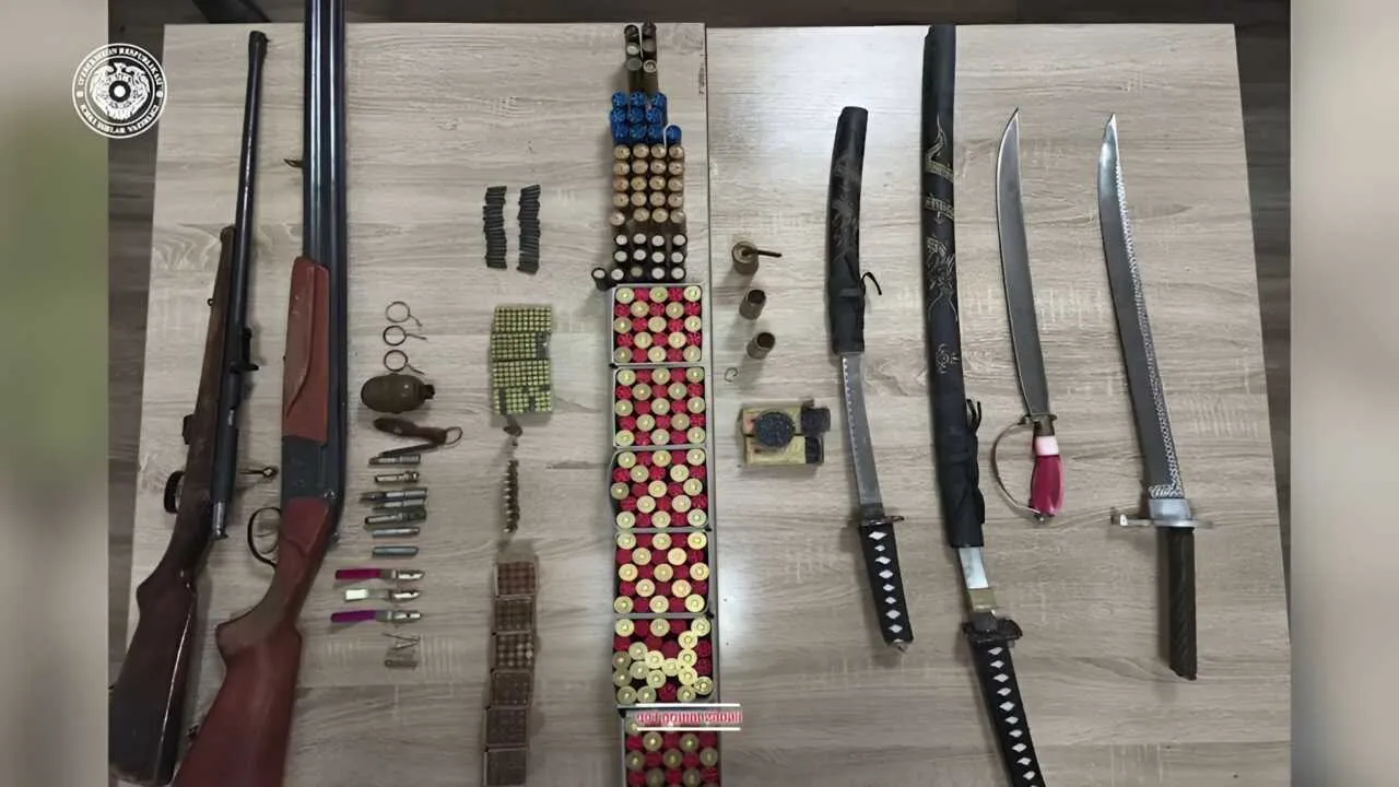 Toshkentlik yerto‘lada qurol va o‘q-dorilar topdi